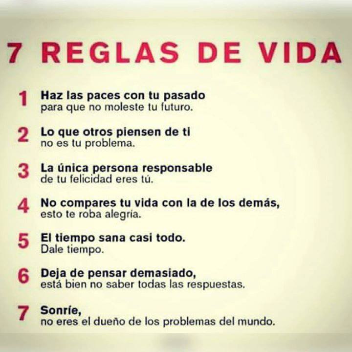 7 Reglas de la vida